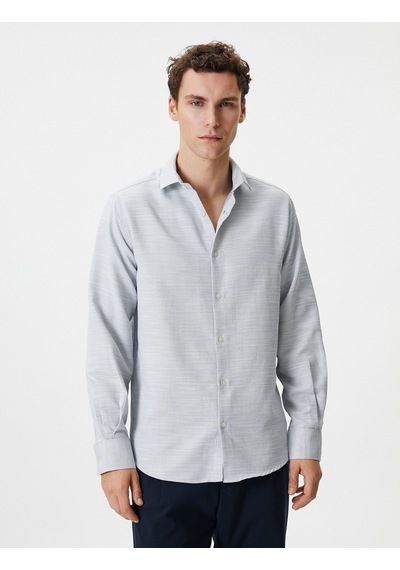 Koton Klasik Gömlek Slim Fit Yarım İtalyan Yaka Düğmeli Uzun Kollu Siyah 4wam60247hw 4WAM60247HW999 Siyah Koton Klasik Gömlek Slim Fit Yarım İtalyan Yaka Düğmeli Uzun Kollu Siyah 4wam60247hw 4WAM60247HW999 Siyah
