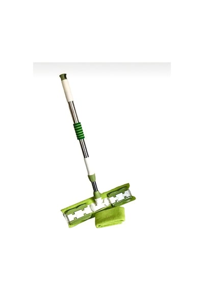 Teleskobik Mikrofiber Istediğin Bezi Tak Yer Duvar Cam Silme Mop Mandallı Kıskaçlı 1 Adet