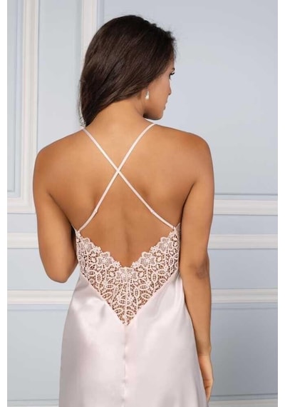 Pierre Cardin 6'lı Saten Gecelik Sabahlık Çeyiz Seti 6955 İnci İnci