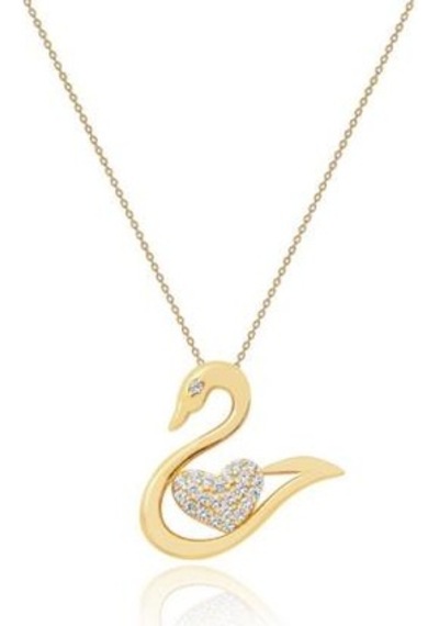 Diamond Line-Gülaylar - Sarı Altın 14 Ayar Kalp Kolye 280954000