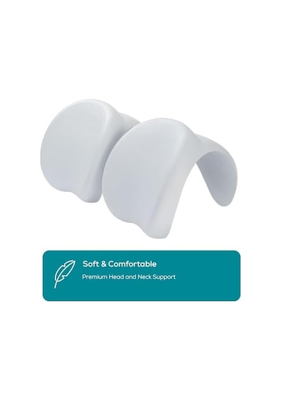 Lay-z-spa Boyun Yastığı Seti 25 X 19,5 X 17,5 Cm Şişirilebilir Jakuziler, Baş Ve Boyun Destek Aksesuarları İçin Yastıklı Spa Kafalıkları 000 Açık Krem