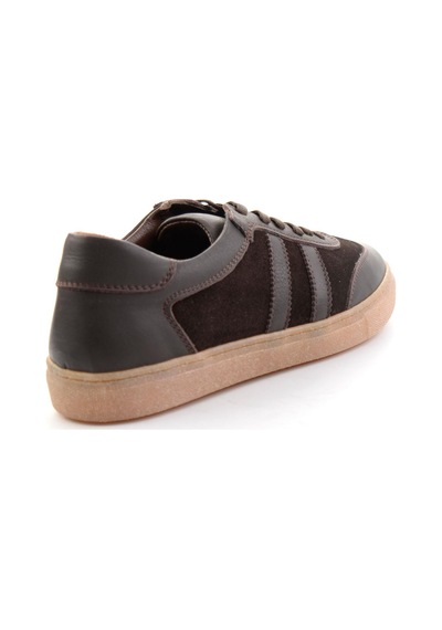 Bambi Kahve Kahve Hakiki Deri Kadın Sneaker K01649200303