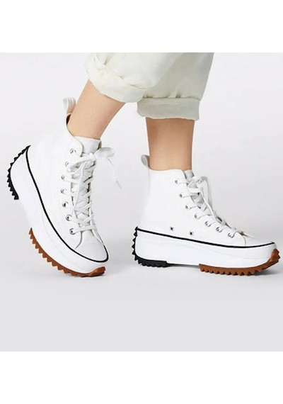 Prego Run Platform Bilekli Ayakkabı Beyaz Beyaz