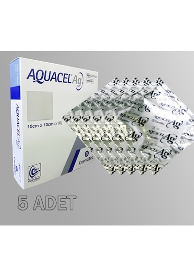Aquacel Ag Gümüşlü Yara Örtüsü Aquacel Ag (10X10) 5 Adet