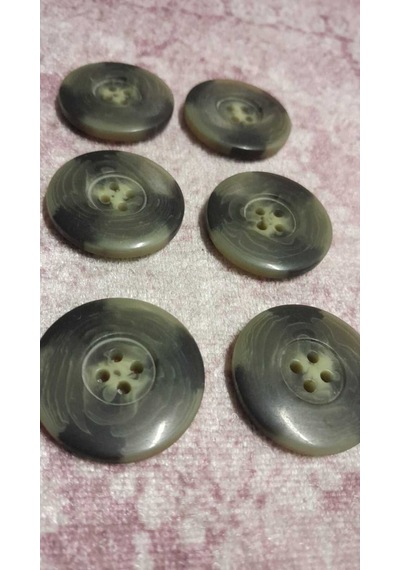 Polyester Düğme 46 Boy 28 Mm ,6 Adet