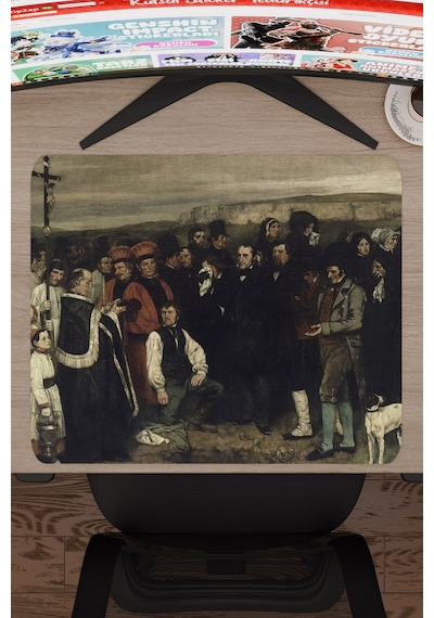 Ornans Ta Cenaze Tablo Courbet V4 48x40 Xl Gaming Kauçuk Kaymaz Taban Mouse Pad Fare Altlığı