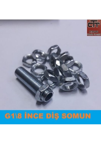 Avize -Abajur Somunu G1\8 Ince Diş Somun 24 Adet N11.5022