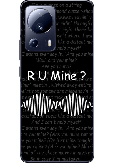 Xiaomi Mi 13 Lite Uyumlu Şeffaf Kılıf R U Mine Tasarımlı