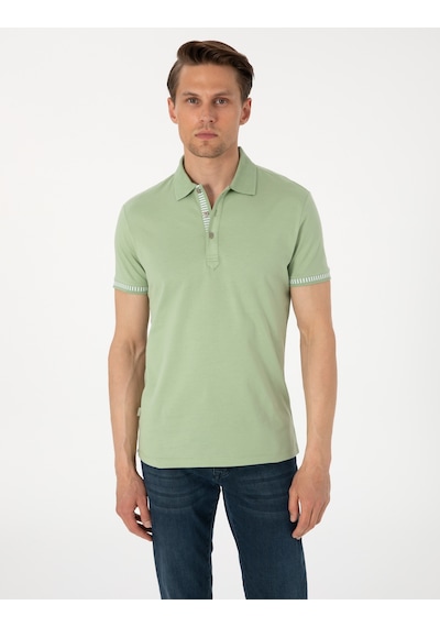 Pierre Cardin Erkek Açık Haki Tişört 50302616-vr183 Açık Haki