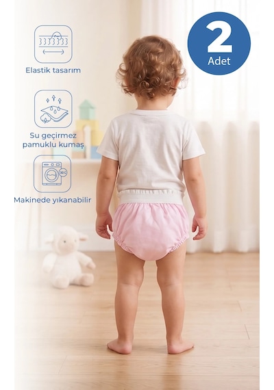 Babyjem Alıştırma Külodu 2'li Paket 3 Yaş Pembe