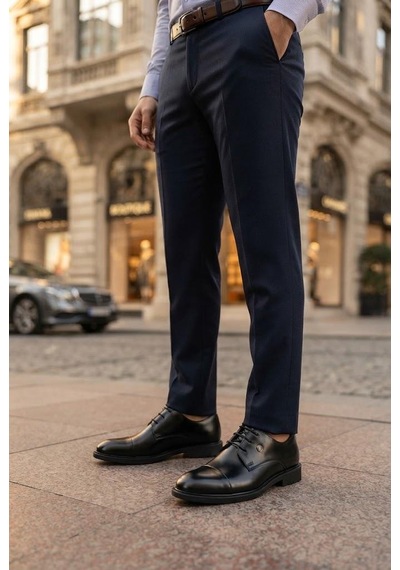 Pierre Cardin 702605 Siyah Açma Damat Ayakkabısı Takım Ayakkabısı Erkek Ayakkabı