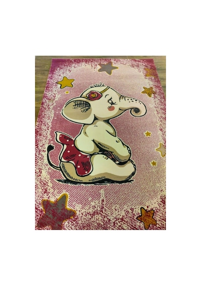 Hello Kids Kd27a Pembe-kahve-krem Halı