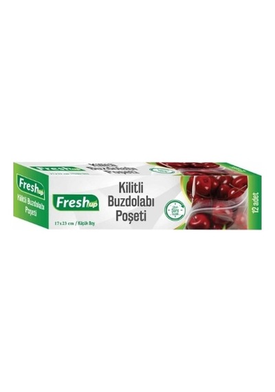 Fresh Up Küçük Boy Kilitli Buzdolabı Poşeti 100 x 12'li 17 x 23 CM