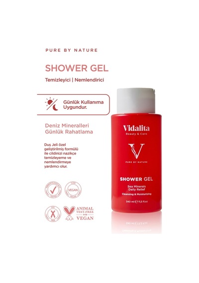 Vidalita Beauty & Care Sea Mineral Ferahlatıcı Ve Nemlendirici 340 ML