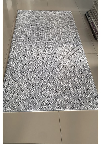 Lüle Halı Kaymaz Taban Halı Yolluk Embos,gri Emb525