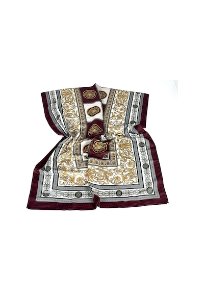 İPEKAL Soft Pamuk Şal-75 X 190 -06574 Bordo-gold