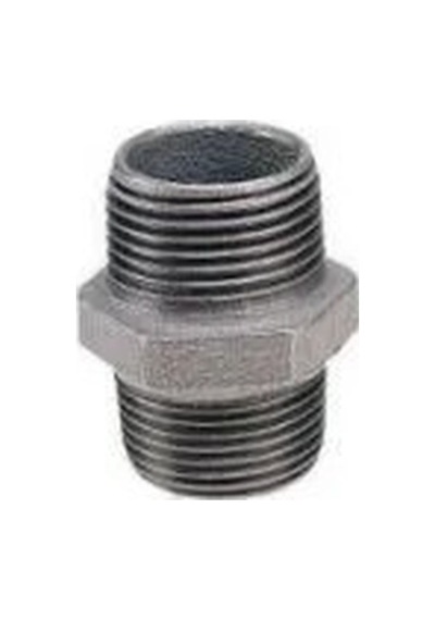 Galvaniz Nipel 1.1/4 Gümüş