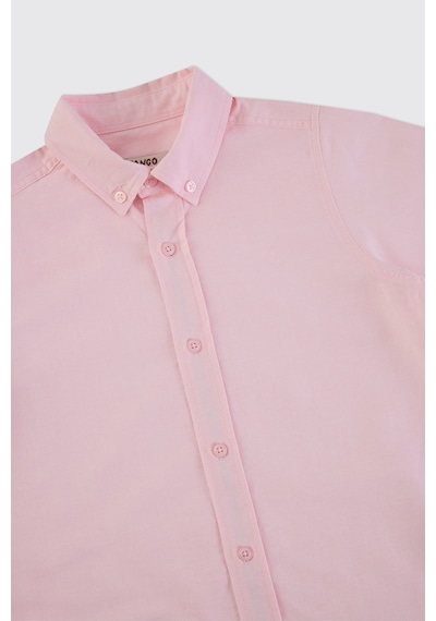 Panço Erkek Çocuk Basic Pembe Oxford Gömlek
