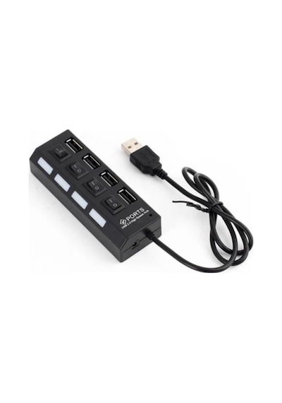 4 Port Usb 2.0 Hub Çoklayıcı Işıklı Usb Çoğaltıcı Switch Port
