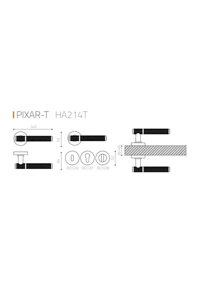 System Pixar-t Kapı Kolu Rose Renk Ha214tro12 Rs