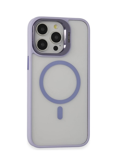 Joko - 977 - İphone 15 Pro Max Kılıf Roblox Lens Magsafe Standlı Kapak - Ece-umay - - Lila LİLA