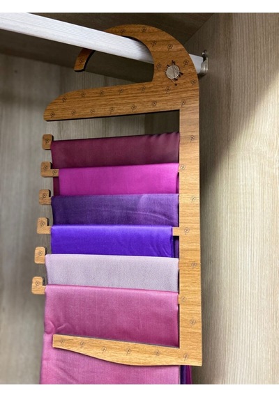 Kk Swords Ahşap Eşarp Askılığı Mıknatıslı Şal, Kravat Askı Dolap Içi Düzenleyici