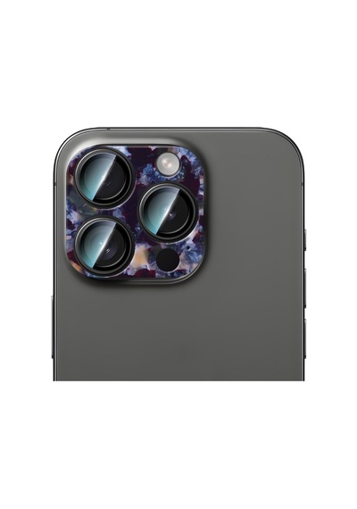 Apple Uyumlu   iPhone 16 Pro Max Caseworld Crystal Color Serisi Full Kamera Lens Koruyucu Mor