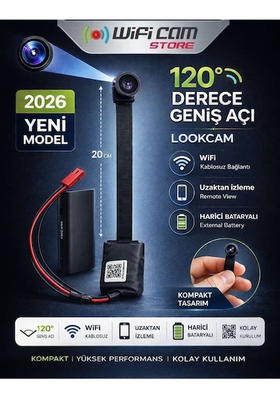 Geniş Açılı Mikro Wifi Güvenlik Kamerası
