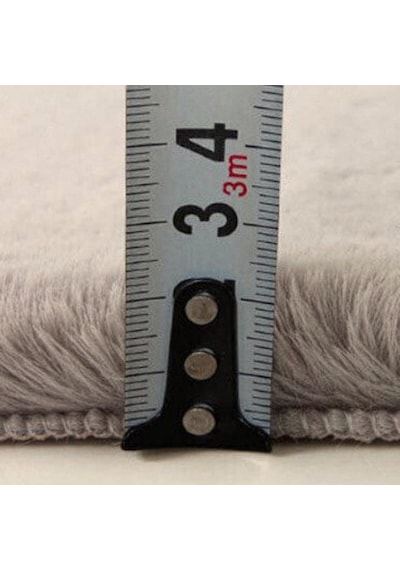 Tappeto Rex Tavşanı Yuvarlak Post Halı Gri (22 Mm Tüy)