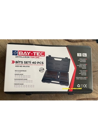 Baytec S2 Çelik 40 Parça Tork Set Otomotiv Seti T55 Tork Seti 12 Alyan Seti