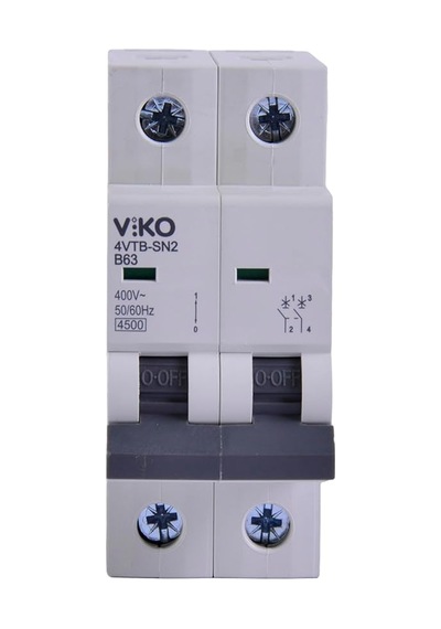 4vtb-2b63 Otomatik Sigorta 4,5ka B Tipi 2 Kutup 63a