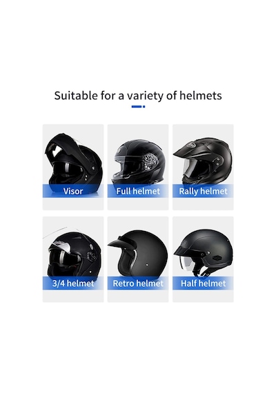 Bt31 Motosiklet Kask Bluetooth Kulaklık Interkom Su Geçirmez Moto Intercomunicador Bluetooth V5.2 Led Işıklı Kask Kulakığı Otomatik Çağrı Cevaplama İntercom