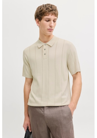 Jack & Jones William Strcuture Erkek Bej Polo Tişört 12291042-ans Krem