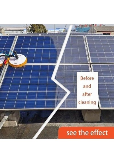Güneş Enerjili Elektrikli Havuz Temizleme Fırçası Ayarlanabilir Kafa Ve Uzatılabilir Kutuplu - Köpüklü Havuz Ve Pencere Bakımı İçin Verimli Alet, Üstün Temizlik Çözümü