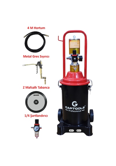 Gap Tools GP12A2I Havalı Gres Pompası 12 L