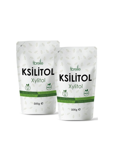 Fibrelle Ksilitol 500 g 2 Paket Keto / Ketojenik / Vegan