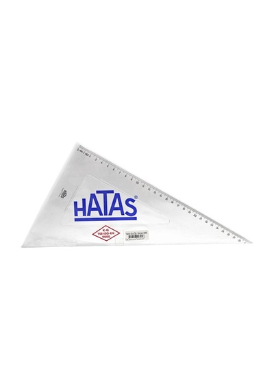 Hatas Öğrenci Gönyesi 60 Derece Plastik 30 CM 0801