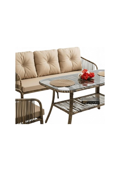 Capri Swing Artemis Üçlü Rattan Balkon Bahçe Takımı Kahve Diğer Capri Swing Artemis Üçlü Rattan Balkon Bahçe Takımı Kahve Diğer