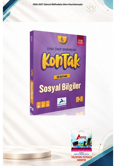 2026-2027 Paraf Yayınları 6. Sınıf Kontak Sosyal Bilgiler Konu Takip Denemeleri