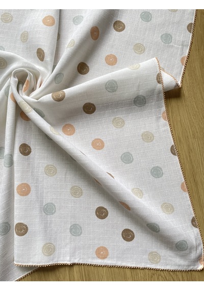 Çok Amaçlı 80X90 Cm Müslin Battaniye Bebek - Yeni Doğan Müslin Bez Çok Renkli