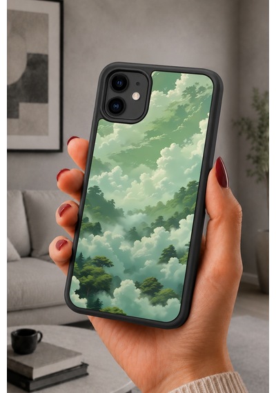 İphone 11 Uyumlu Dağlar Desenli Kamera Korumalı Darbelere Dayanıklı Kılıf 1178-dağlar-iphone11