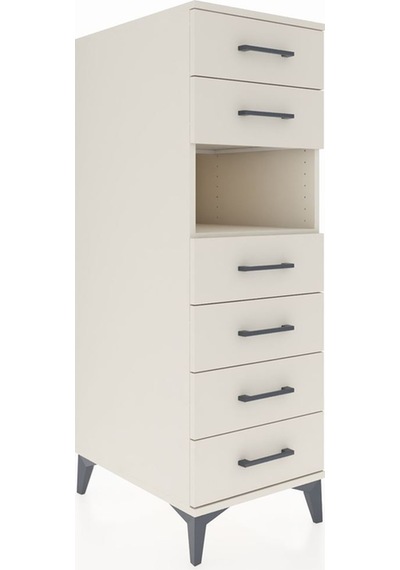 Kronos Dolap Tek Raflı 6 Çekmeceli 44x59x134 Aytaşı-aytaşı Aytaşı