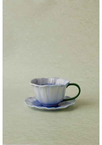 Karaca Bluebell Çay Fincanı Ve Tabağı 260 Ml Mavi
