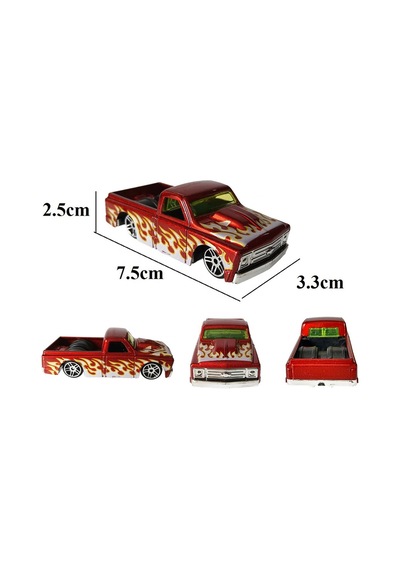 4'lü Metal Oyuncak Araba Seti - Diecast Alaşımlı Dayanıklı Yarış Arabaları - Hediye Paketi Çok Renkli
