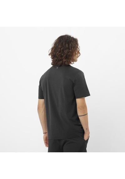 Salomon Trackline Ss Tee M Erkek T-shirt-29838 Siyah