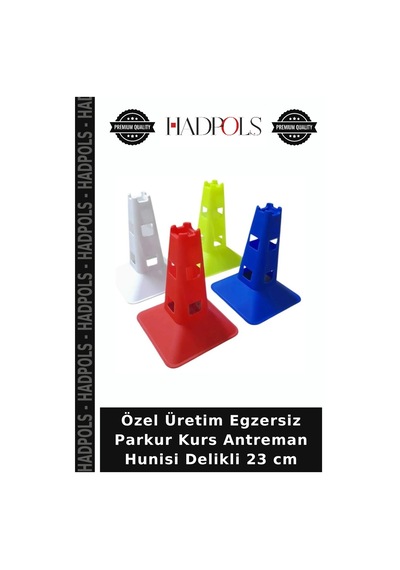 Özel Üretim Egzersiz Parkur Kurs Antreman Hunisi Delikli 23 Cm Çok Renkli