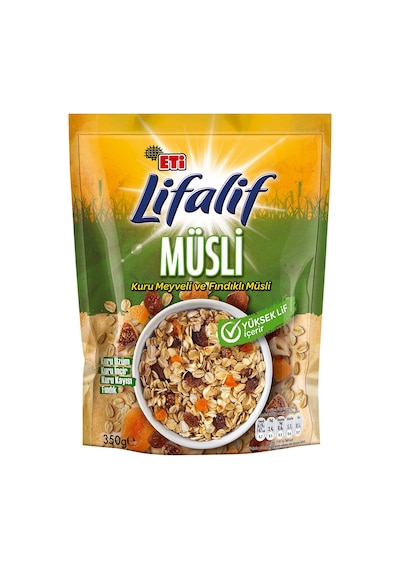 Eti Lifalif Kuru Meyveli Ve Fındıklı Müsli 350 G - 6 Adet Tarı