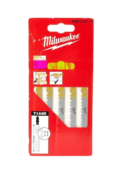 Mılwaukee T144d Dekupaj Bıçağı Ağaç 75 Mm 5 Adet