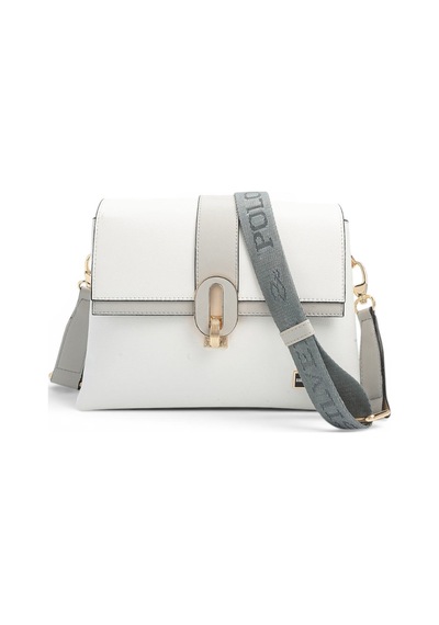 Silver & Polo Silver Polo Beyaz - A.gri Düz Kadın Çapraz Çanta Sp1287