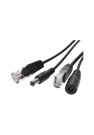 4252 Ip Kamera Rj45 Kablosu Poe Set Ethernet Cat5 Adaptör Güç Pow